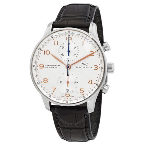 iwc men's portuguese chronograph|pre owned iwc portuguese chronograph.